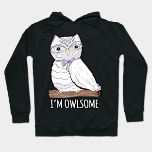 Girls Im Owlsome Owls Hoodie